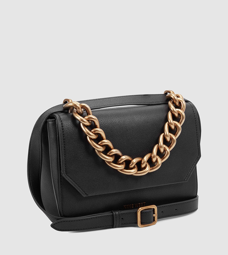 Buy Nine West HAZEL Crossbody Flap Bag In Black | 6thStreet Bahrain