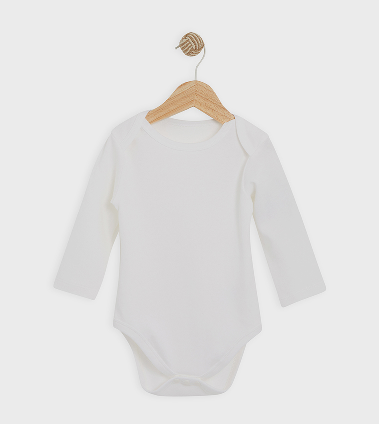 Solid Long Sleeves Bodysuit