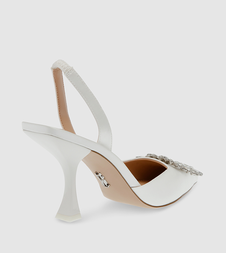 Buy Steve Madden Accessory Detail Slingback Pumps In White Buy Steve Madden Accessory Detail Slingback Pumps In White