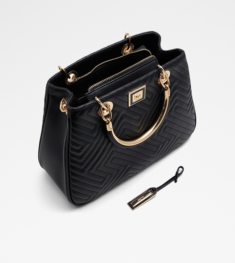 Buy Aldo NEDRISEAN Quilted Satchel Bag With Sling In Black 6thStreet