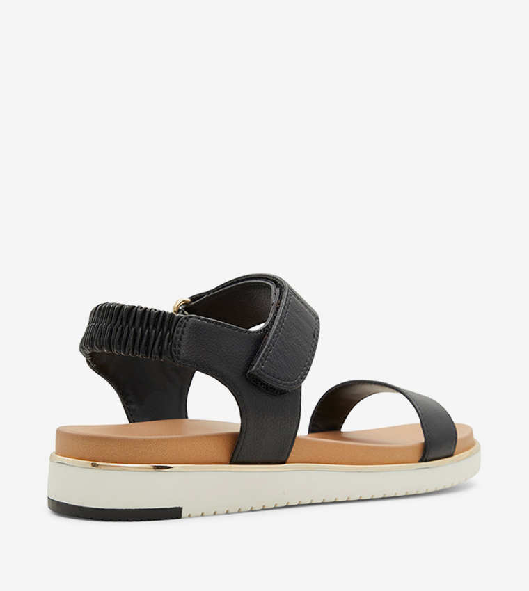 NEEMA Open Toe Flat Sandals