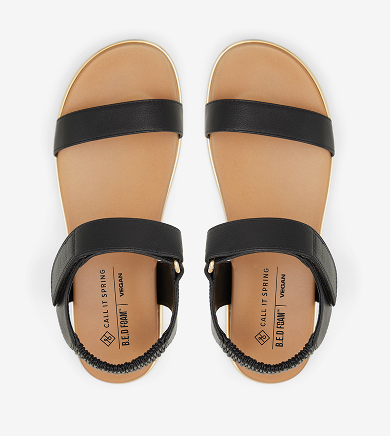 NEEMA Open Toe Flat Sandals