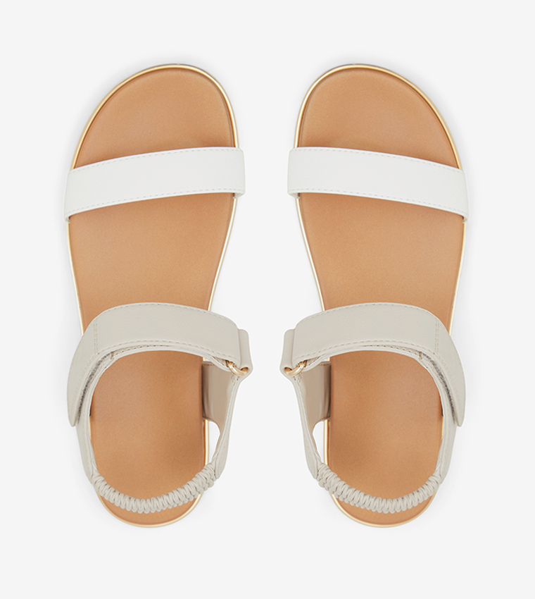 NEEMA Open Toe Flat Sandals