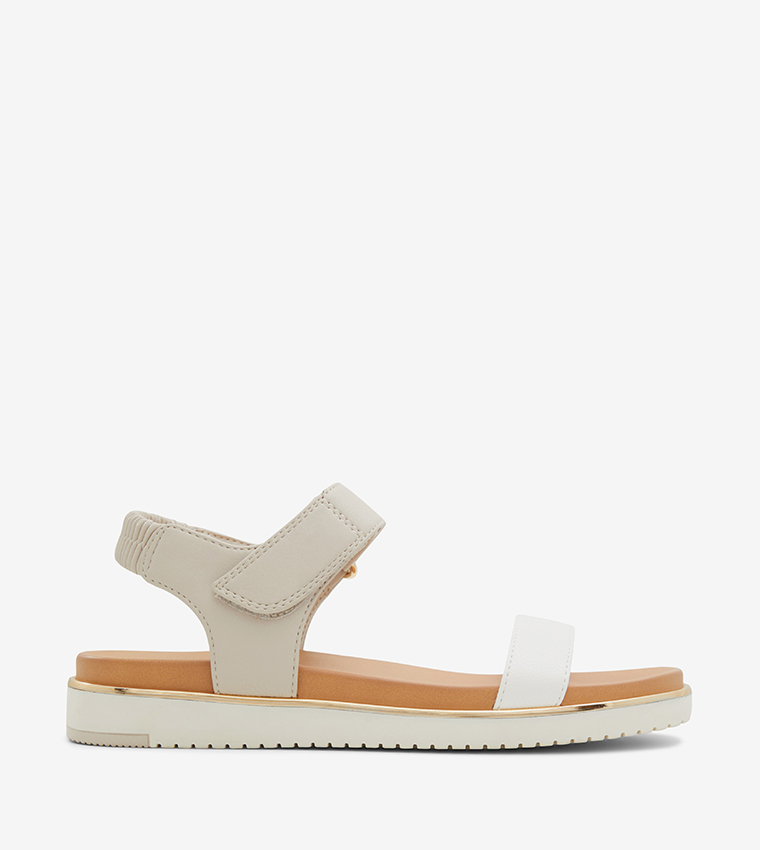 NEEMA Open Toe Flat Sandals