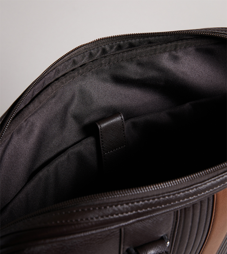 Contrast Trim Messenger Bag