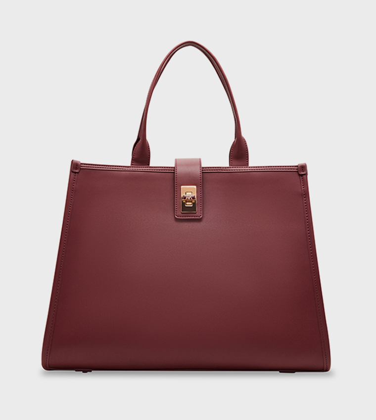 Textured Satchel Bag