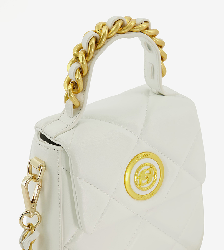 Buy Dune London DUCHESS Quilted Mini Bag With Sling In White