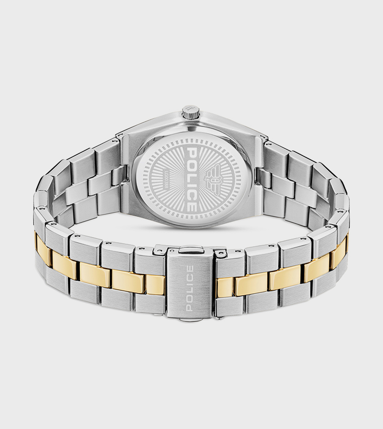 MEA Green Mother-of-Pearl Dial Stainless Steel Bracelet Watch