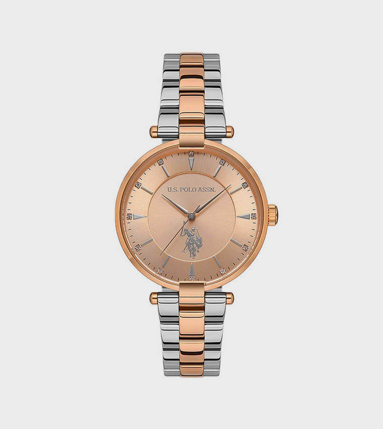 STILE Gold Dial Two-Tone Stainless Steel Strap Watch - 35mm