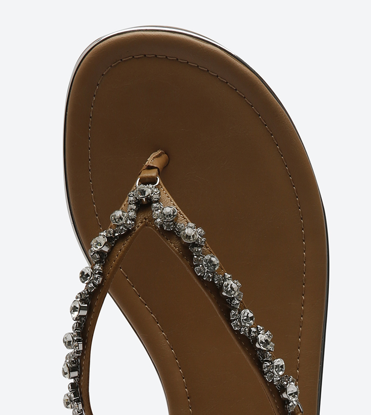 Buy Dune London Newbie Flip Flops Tan NEWBIE In Tan 6thStreet Oman