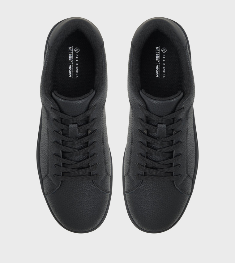 NEWCOMB Round Toe Lace-Up Sneakers
