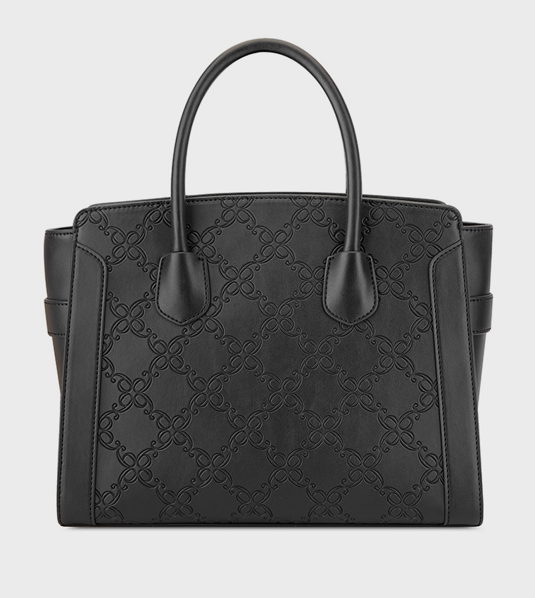 MARGERY Debossed Satchel Bag
