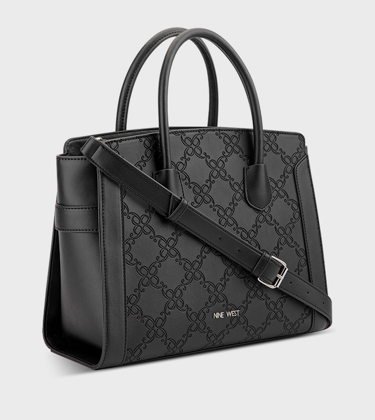 MARGERY Debossed Satchel Bag