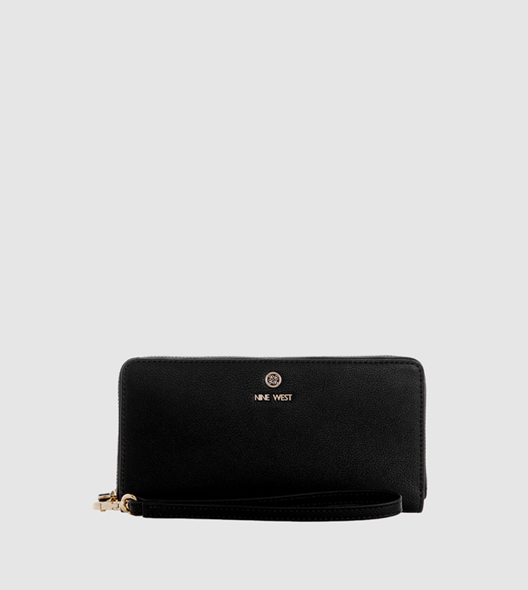 Buy Nine West Zip Around Wristlet Wallet In Black 6thStreet UAE