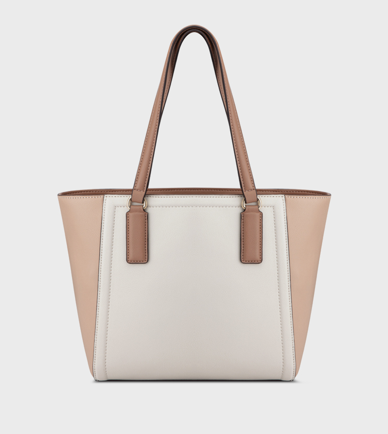 COEN Color Block Tote Bag