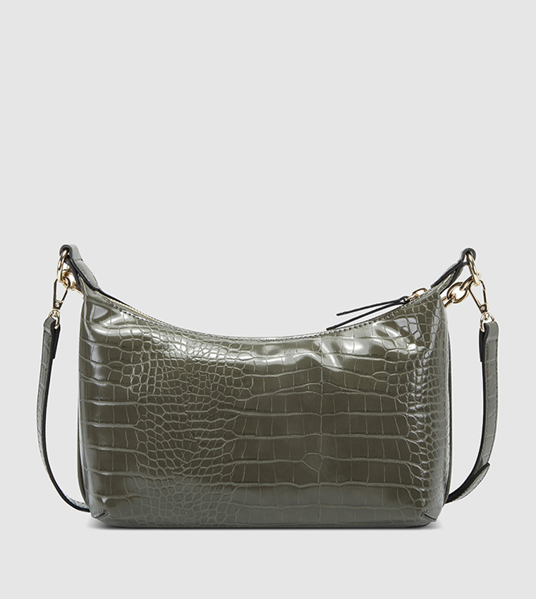 Buy Nine West Ronnie Top Zip Shoulder Bag In Olive 6thStreet Qatar