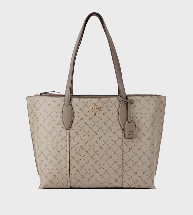 GRADY Monogram Patterned Tote Bag