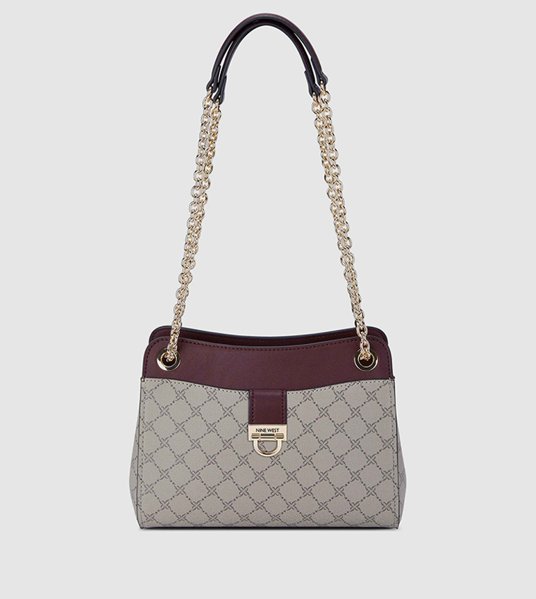 Chain Strap Shoulder Bag Beige