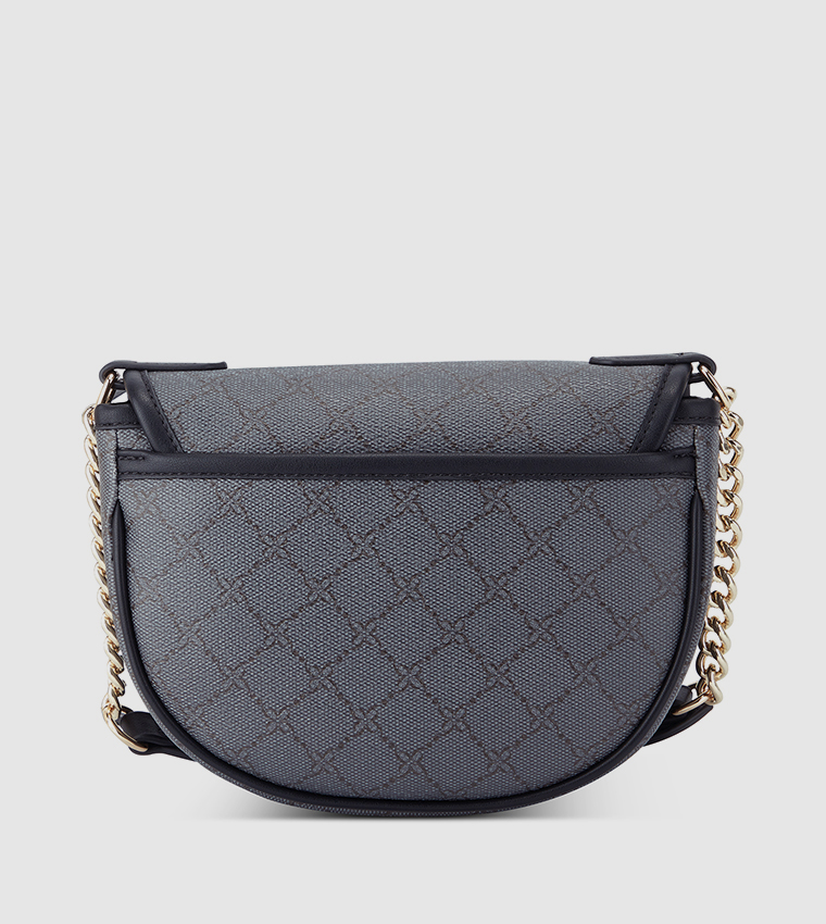 DELAINE Printed Saddle Bag