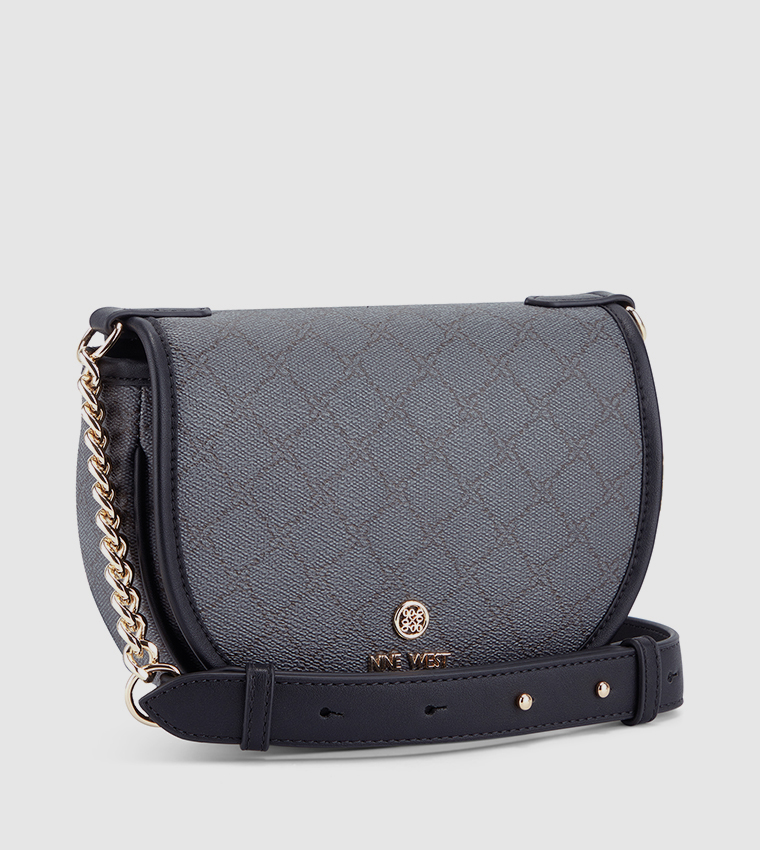 DELAINE Printed Saddle Bag