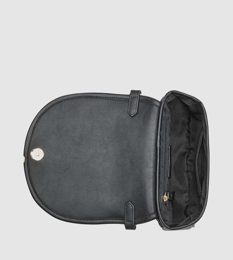 DELAINE Printed Saddle Bag
