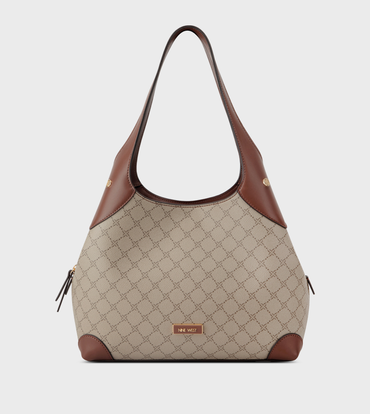 EAMON Monogram Patterned Shoulder Bag