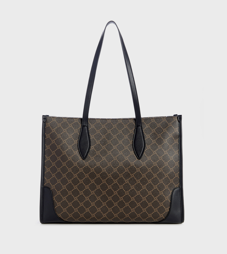 INNES Monogram Patterned Tote Bag