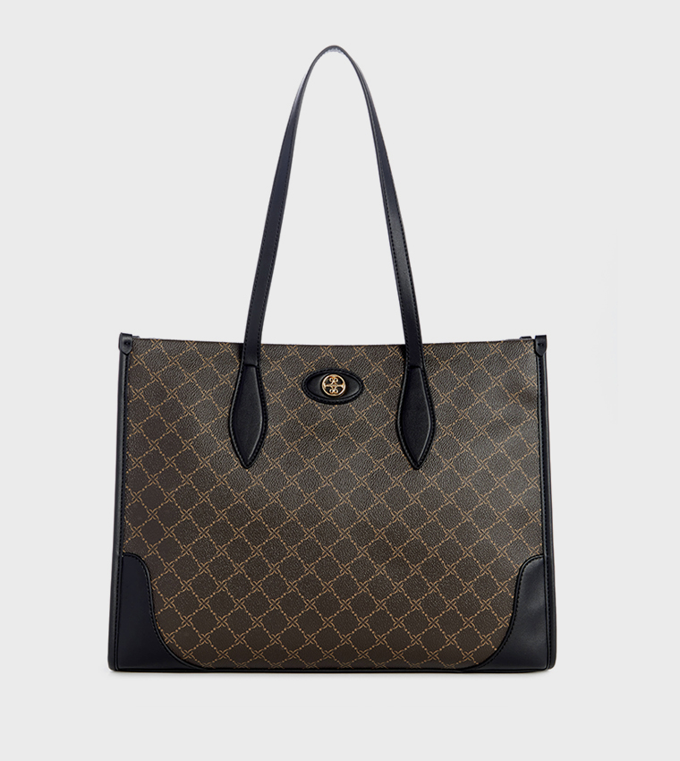 INNES Monogram Patterned Tote Bag