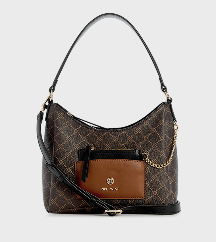 Buy Nine West MAVERICK Patterned Shoulder Bag In Brown 6thStreet UAE