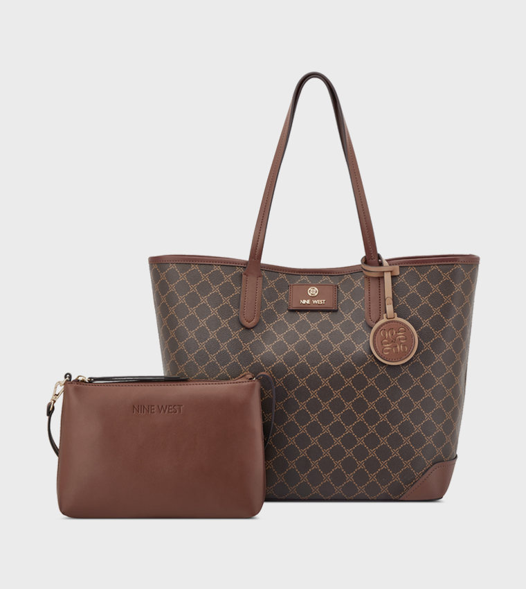 PIERA Monogram Patterned 2 in 1 Tote Bag