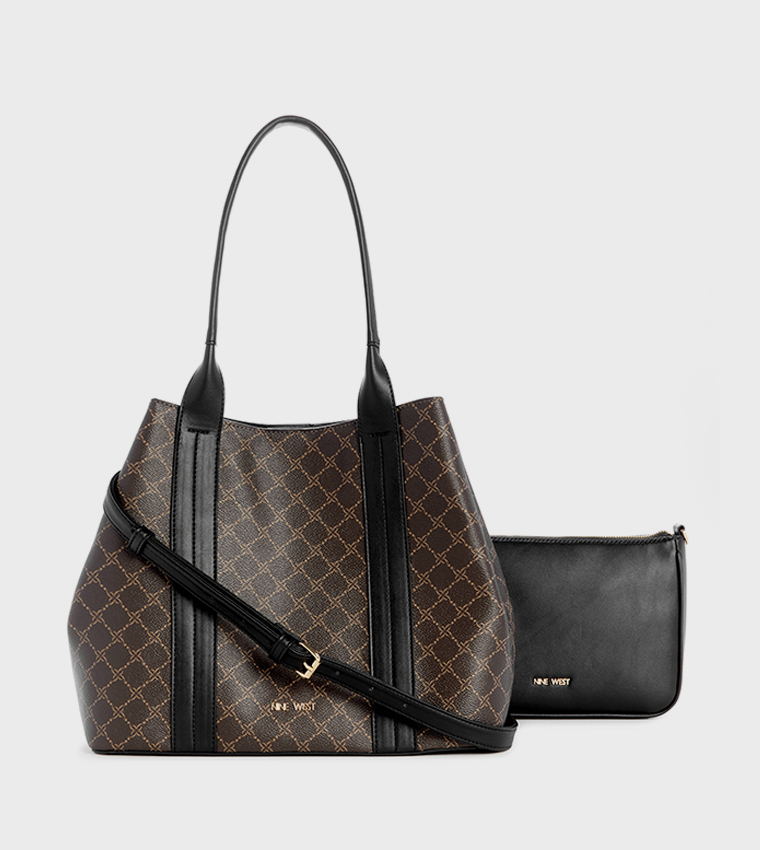 KYNDALL Patterned Tote Bag with Pouch