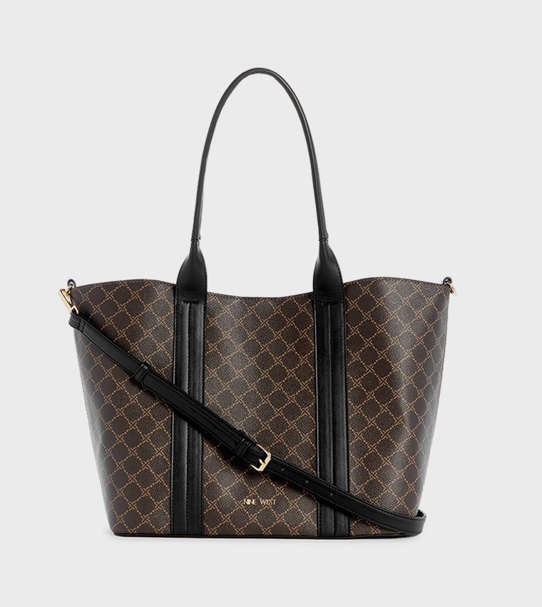 KYNDALL Patterned Tote Bag with Pouch