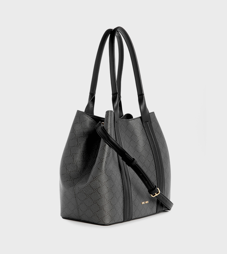 KYNDALL Patterned Tote Bag with Pouch