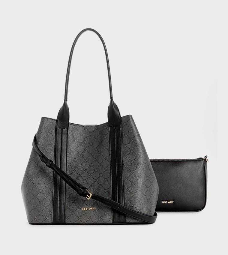 KYNDALL Patterned Tote Bag with Pouch