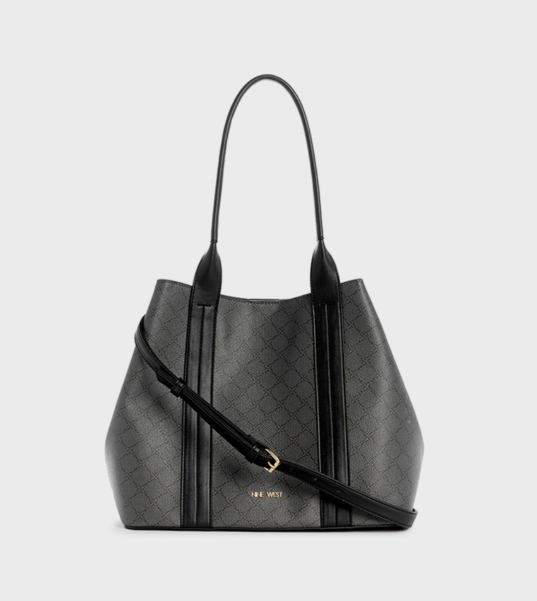 KYNDALL Patterned Tote Bag with Pouch