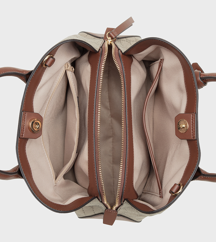 LAKELYN Monogram Patterned Satchel Bag