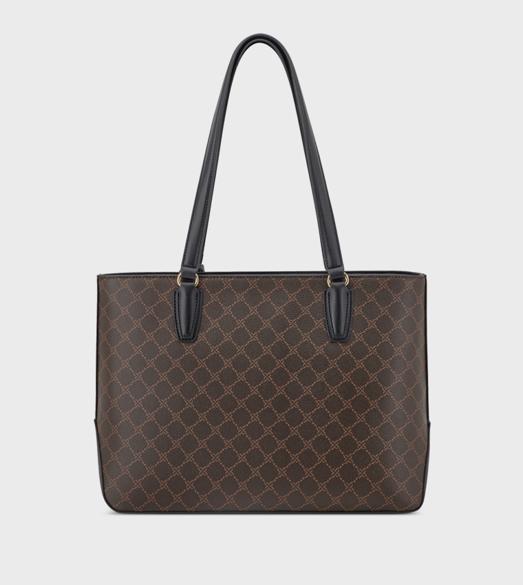 LAKELYN Monogram Patterned Tote Bag
