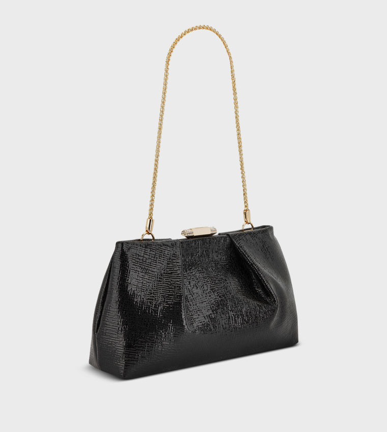 Bolso De Mano Convertible Nine West Cramer - Diseño Elegante Para Bodas, Fiestas O Noche, En Oro O Plata