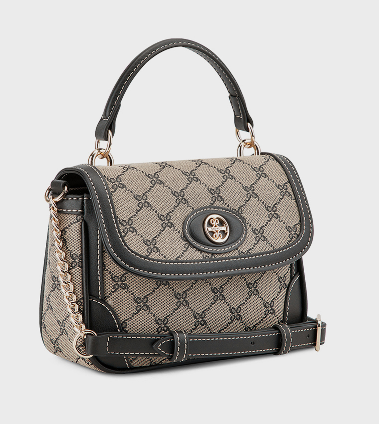 INNES Patterned Flap Top Handle Bag