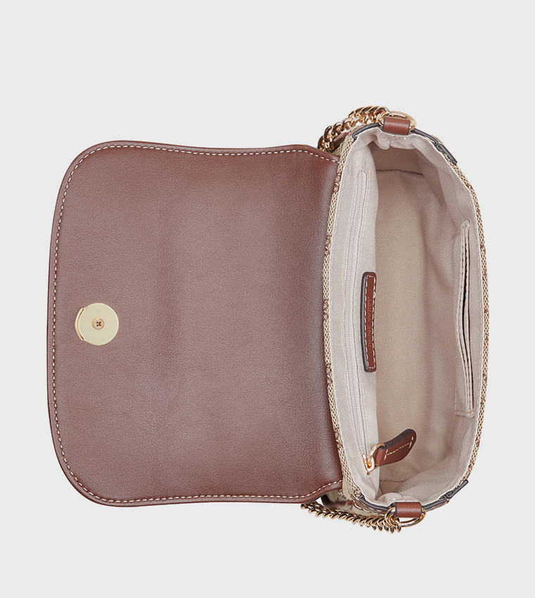 INNES Patterned Flap Top Handle Bag