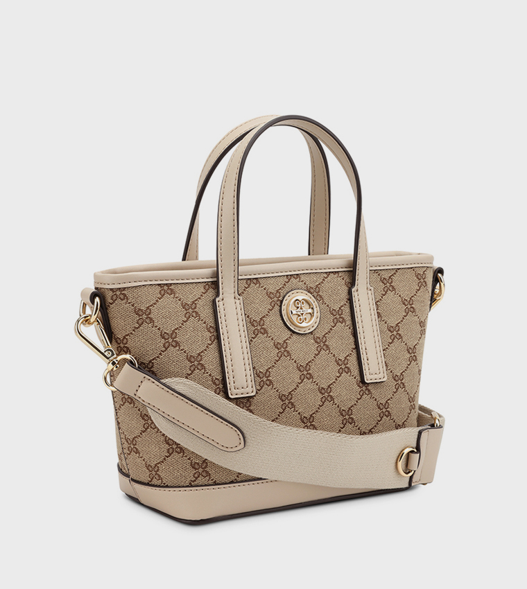AVAYA Patterned Mini Tote Bag with Pouch