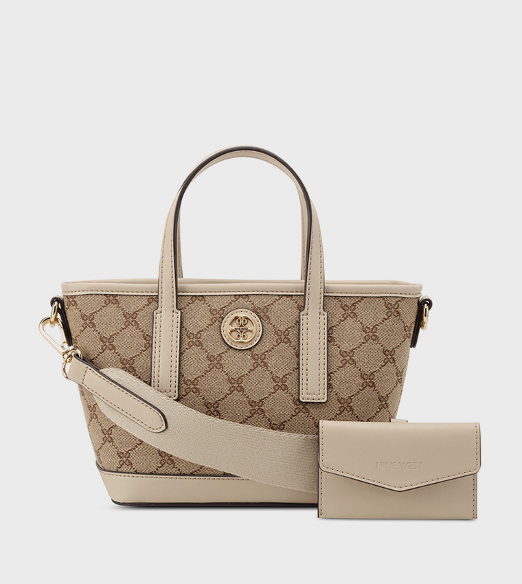 AVAYA Patterned Mini Tote Bag with Pouch