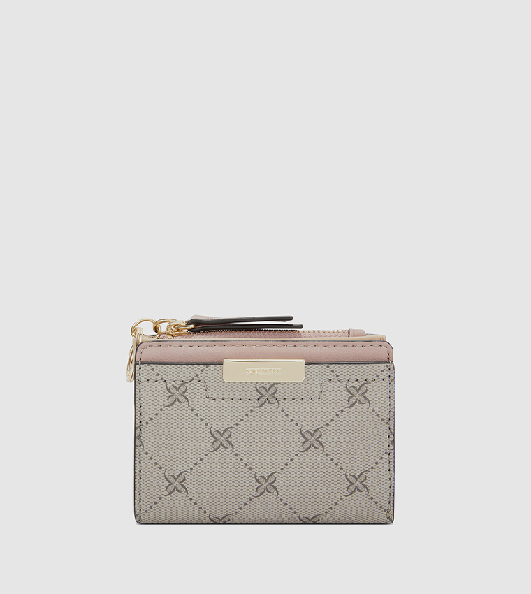 nine west brown wallet