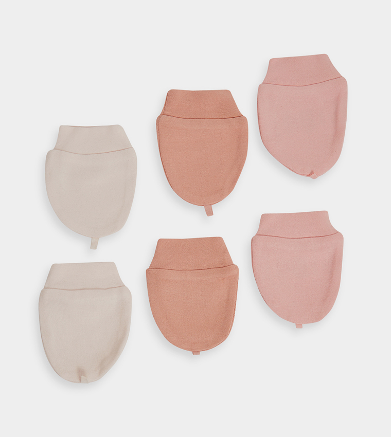 3-Pack Solid Mittens