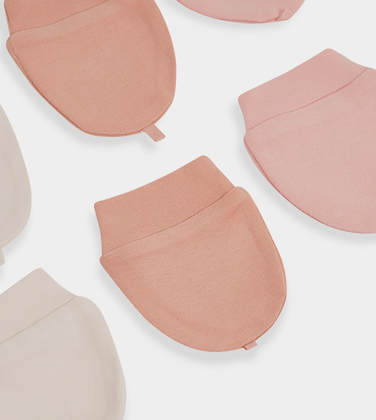 3-Pack Solid Mittens