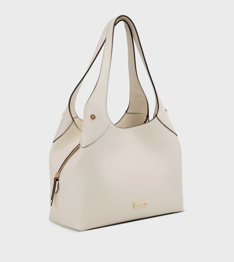 EAMON Textured Shoulder Bag