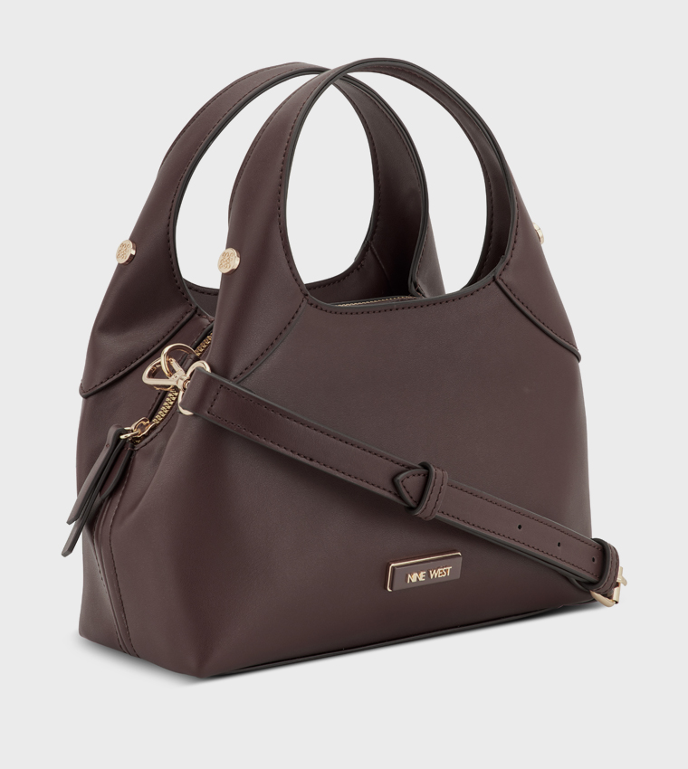 EAMON Textured Hobo Bag