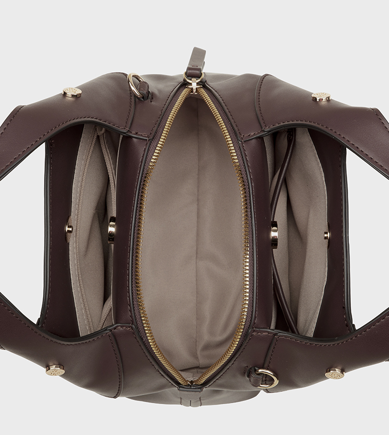 EAMON Textured Hobo Bag