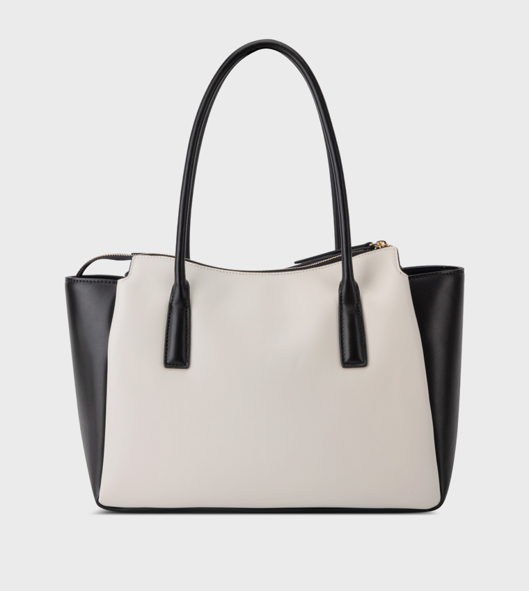 BECHER Color Block Tote Bag