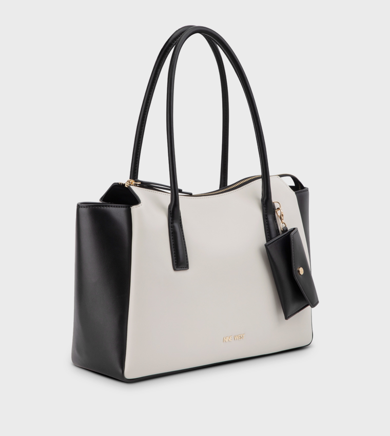 BECHER Color Block Tote Bag